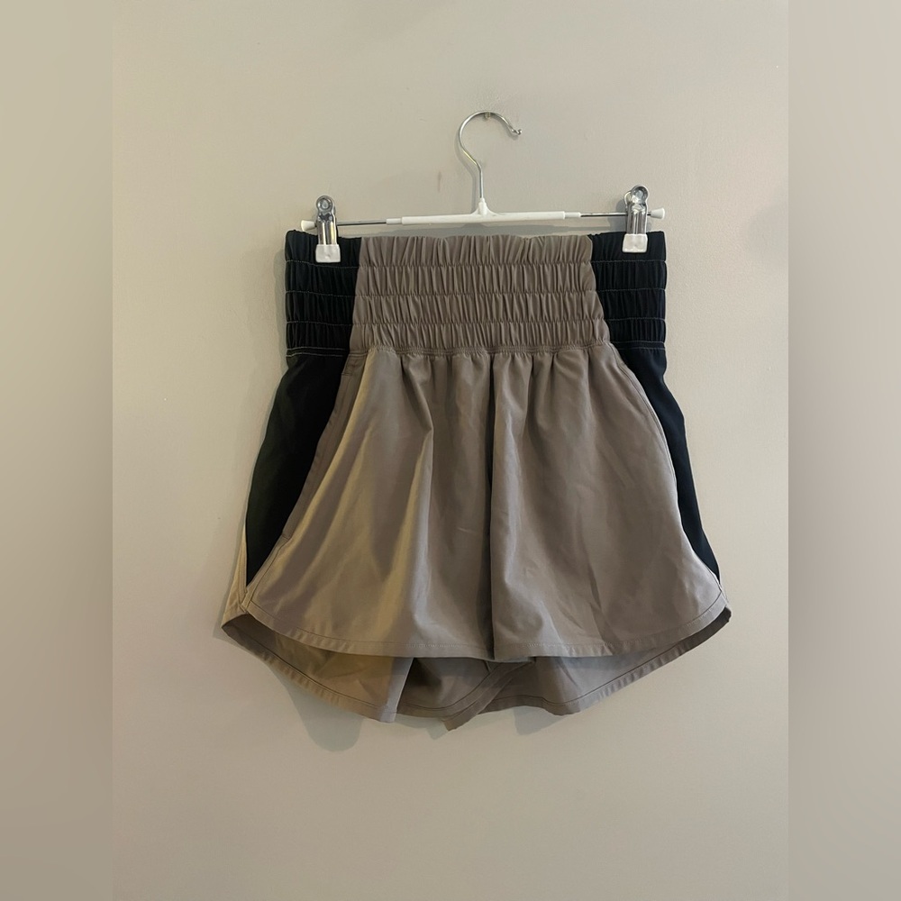 YPB Abercrombie & Fitch Brown and Black Athletic Shorts